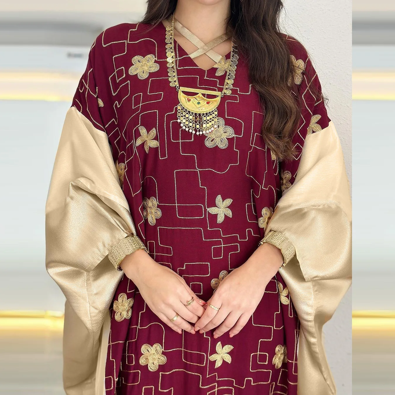 Ramadan Abaya Dubai Embroidery Turkey Islam Muslim Kaftan Dress Prayer Clothes Women Kebaya Caftan Marocain Robe Femme Musulmane