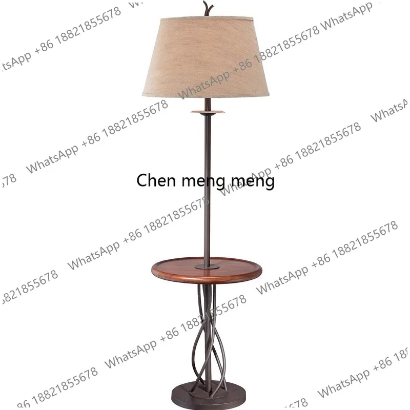 American medieval floor lamp design sense French retro bedroom living room dining room bedside household lamps