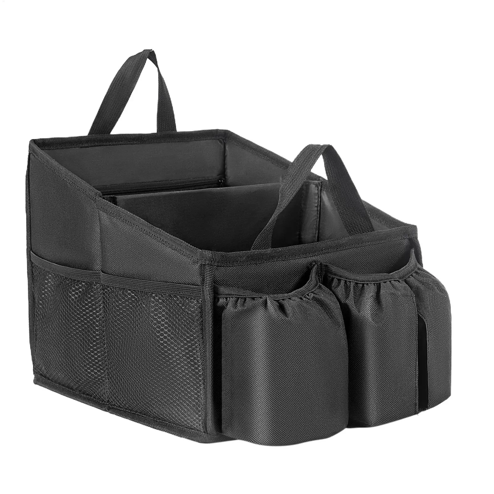 Car seat storage box Foldable Console Storage Caddy with Handle auto Seat Storage Organizer Interior Organizer Accessories