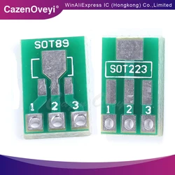 10piece SOT89 to DIP SOT223 to DIP adapter board 1.5mm pitch pin spacing SMD universal board