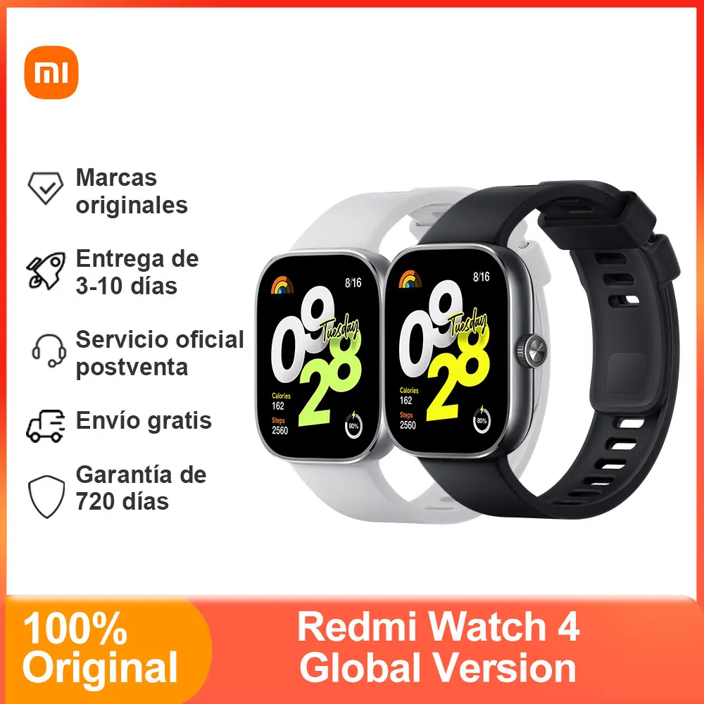 Xiaomi Redmi Watch 4 Smart Watch, Blood Oxygen Heart Rate Stress Monitoring, 1.97