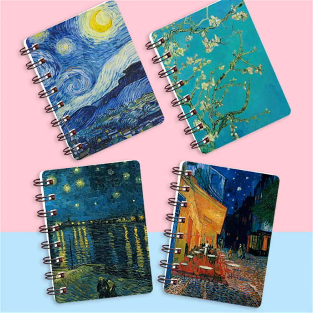 Aesthetic Stationery A7 Small Notebook Mini Portable Pocket Notepad Small Note Pads Student Diary Office School Supplies