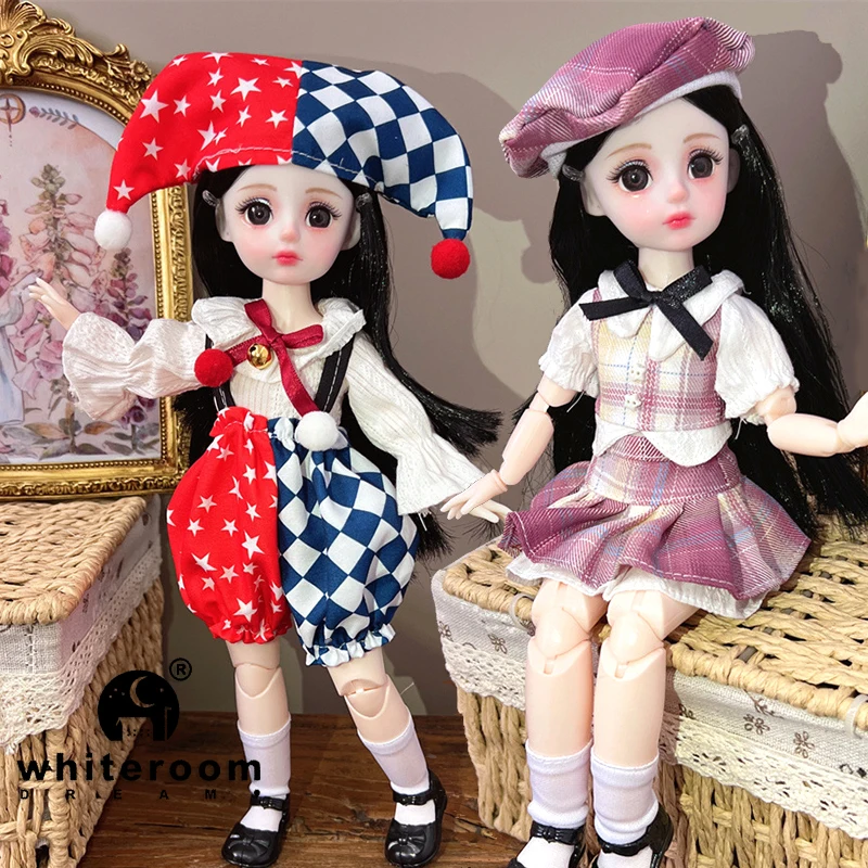 Dolls for girls Dolls Ball jointed Doll Toys Bjd  1/6 Starry Blue Eyes 30cm Lolita Fashion Dress DIY Toy Children Birthday Gifts