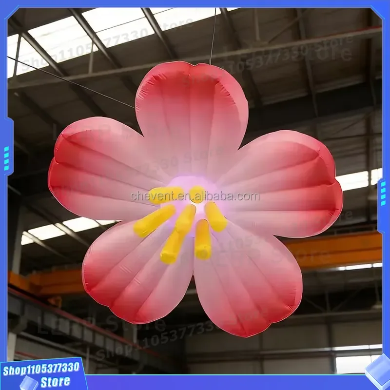 Multi Color Inflatable Flower Balloon Oxford Fabric Large Air Blown Ornament For Outdoor Advertising Campaigns Event