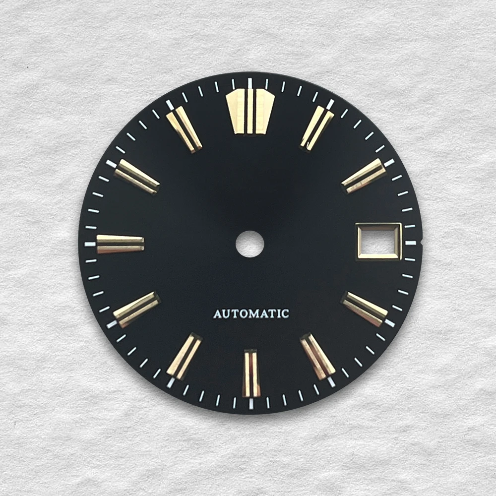High Quality 28.5mm S Logo Sunray Dial Fit Nh35/Nh36/4R/7S Movement Applied Index Riveted Dial Watch Modification Accessories