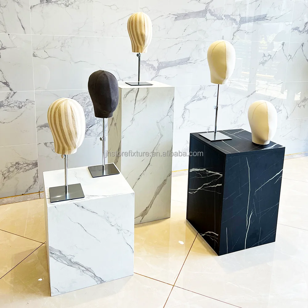 Factory Price Wholesale Price Faceless New Design Hat Metal Base Colorful Headform Wig Mannequin Head