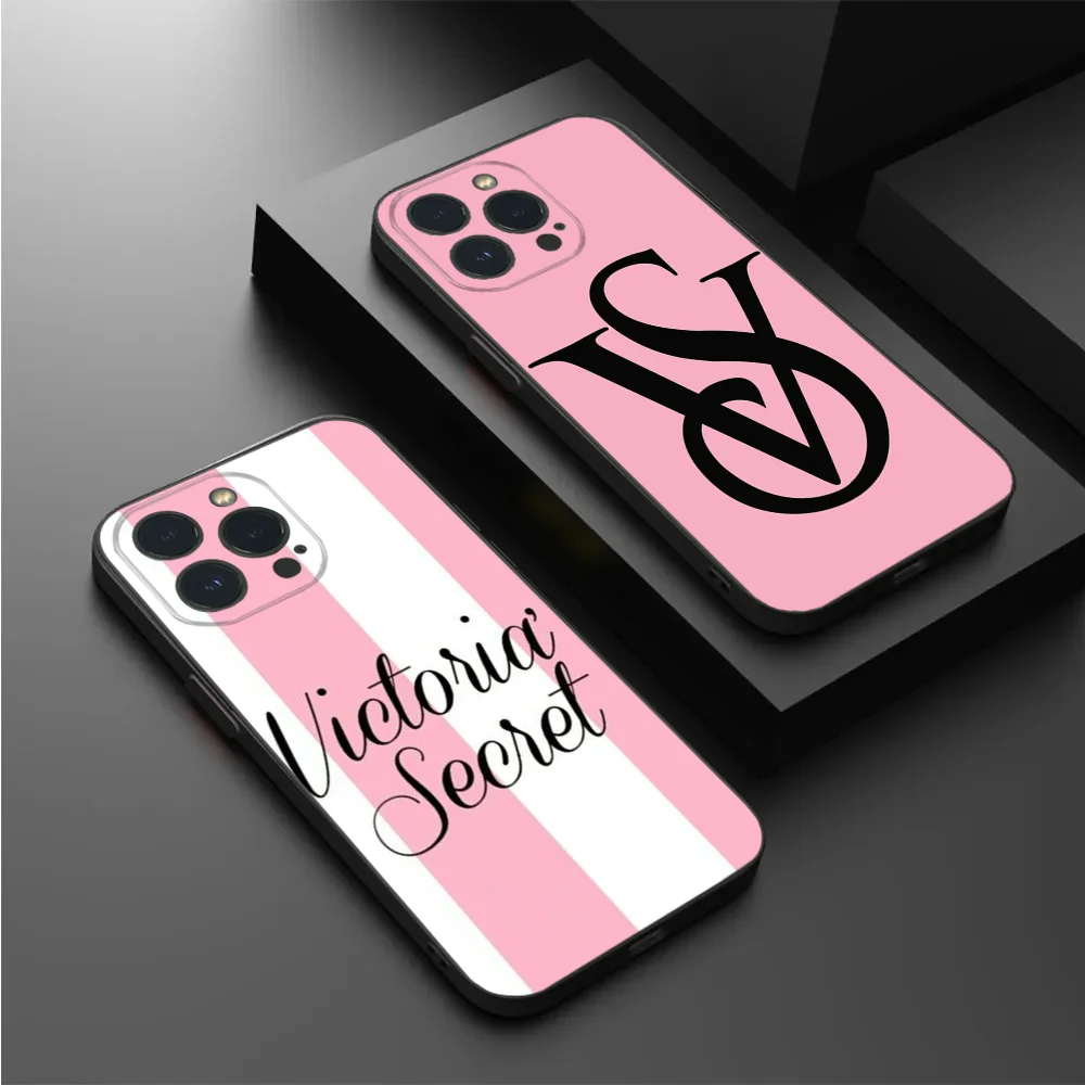 V-Victorias Luxury S-SecretS Phone Case For IPhone16 15 14 13 12 Mini 11 Pro XS Max X XR SE5 6 7 8 Plus Soft Silicone Cover