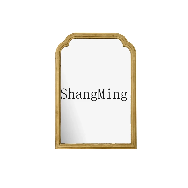 

DHY fireplace makeup wall-mounted mirror dressing mirror household wall-mounted bathroom bathroom mirror