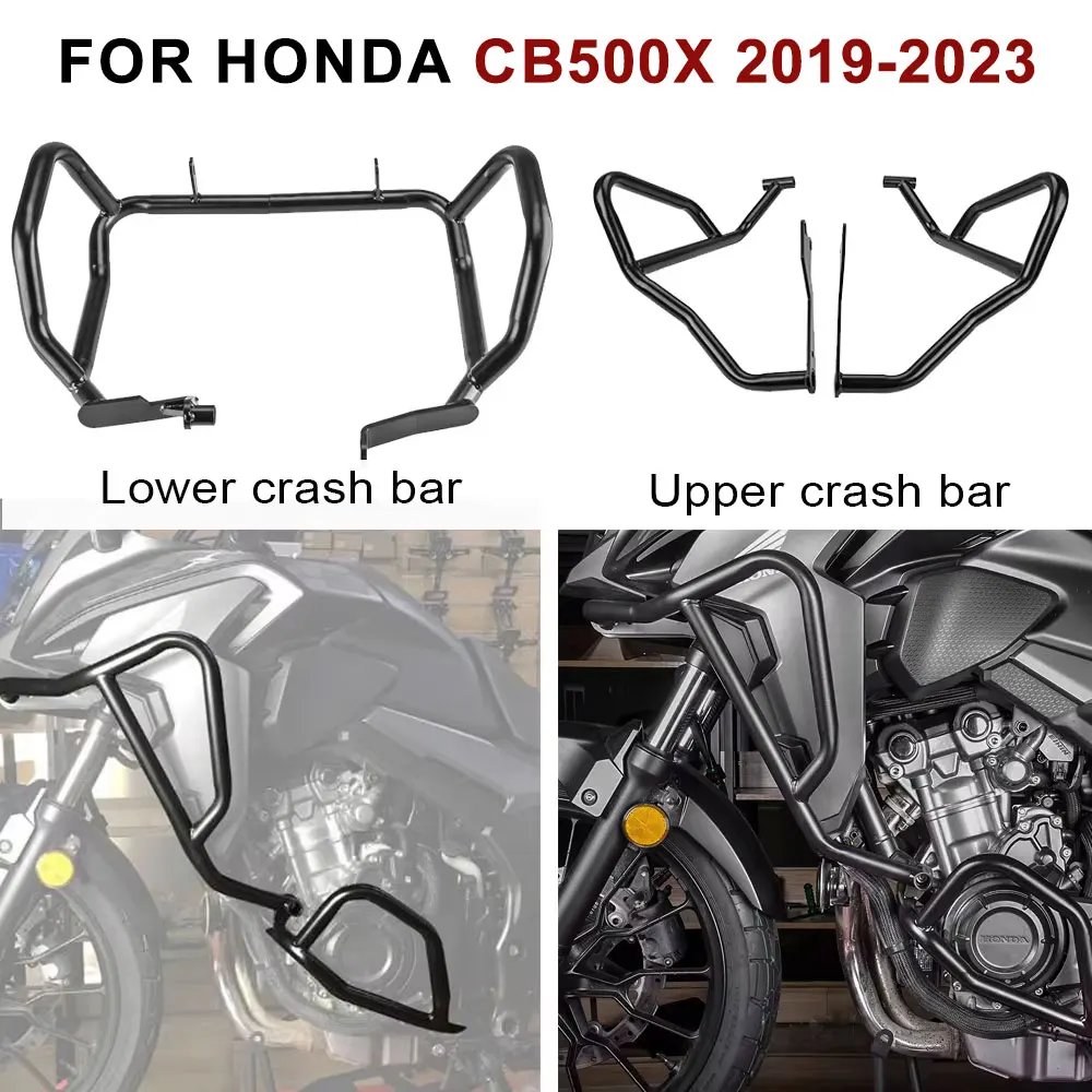 

Для Honda CB500X CB500 X 2019-2023 верхняя или нижняя защита двигателя, защита от аварии на шоссе, бамперы, аксессуары для мотоциклов