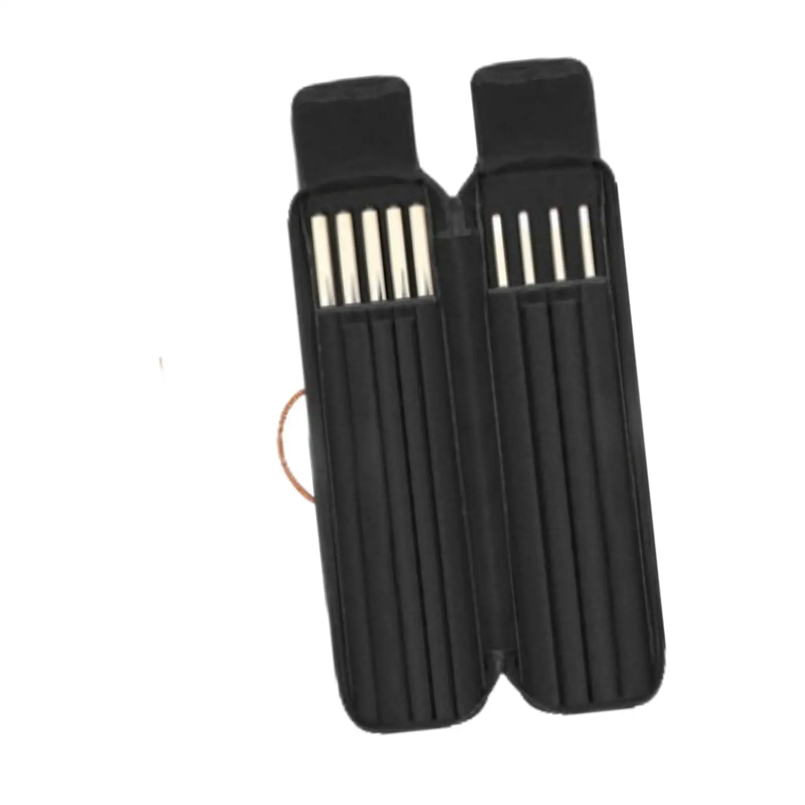 

Pool Cue Bag Wear Resistant Storage Organizer Billiard Stick Case with Double Pockets for Accessories Travel and Table Use