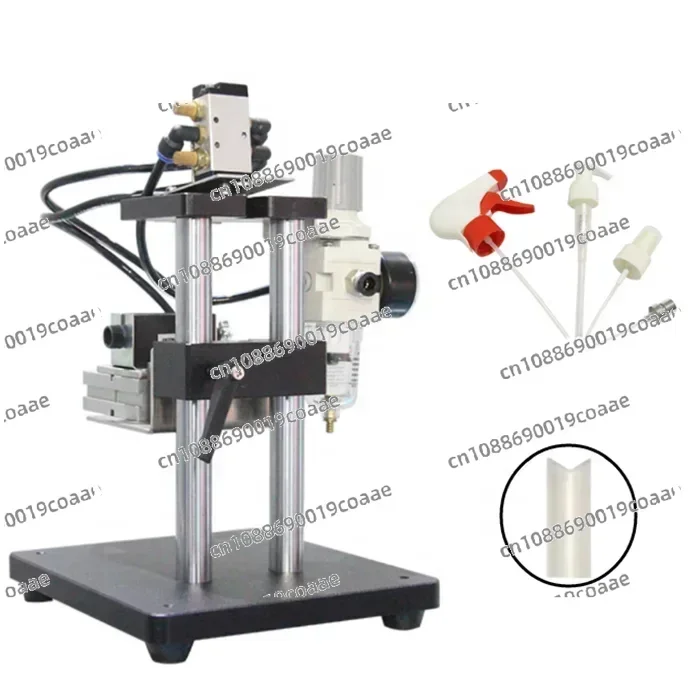 Semi Automatic Small Pipe Cutting Machine Plastic Pet Pvc Pipe Perfume Pump Sprayer Dip Tube Cutting Machine