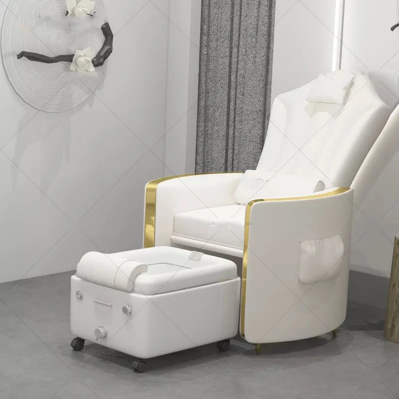 Silla de pedicura y pedicura ajustable, salón de uñas europeo de lujo, sillas de spa para pies