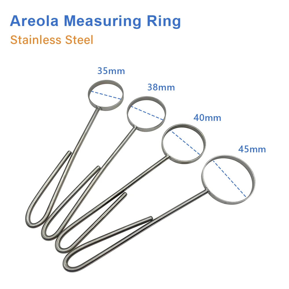 Stainless steel Areola Measuring Instrument Breast Measuring ring Autoclavable Cosmetic plastic surgery instrument