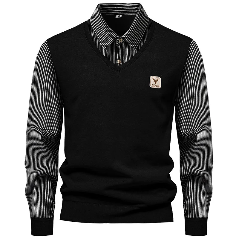 Jersey de lana térmico para hombre – Militar estilo invernal y grueso