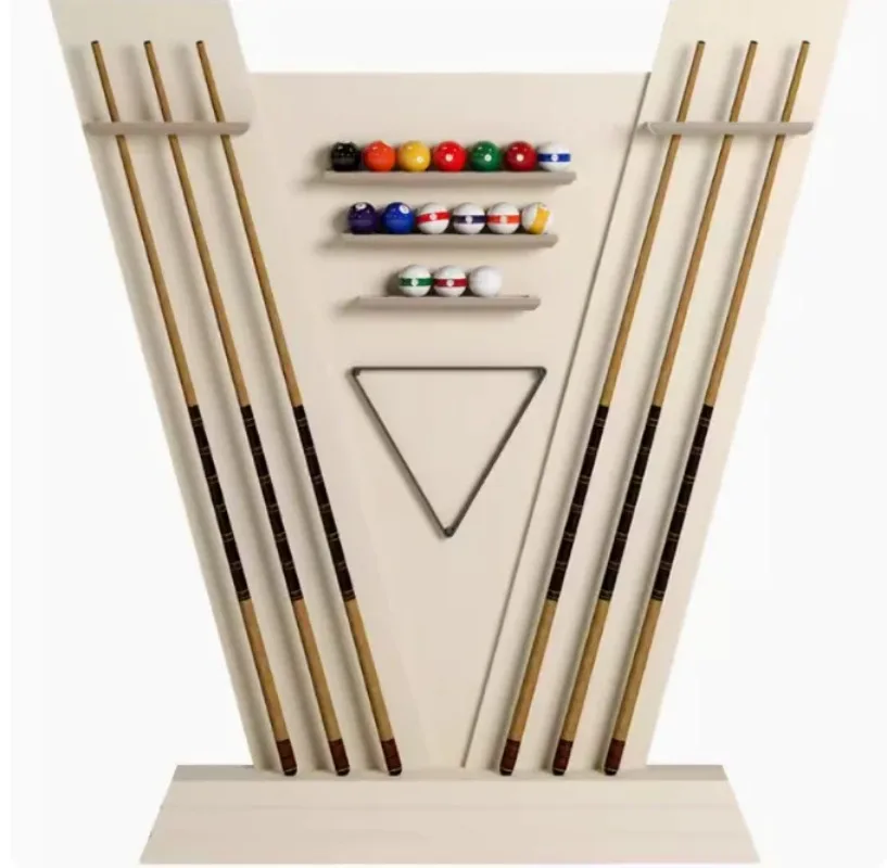 

Pool Cue Rack Pool Table Accessories For Billiard Room Wall Mounted Display Cue Cabinet