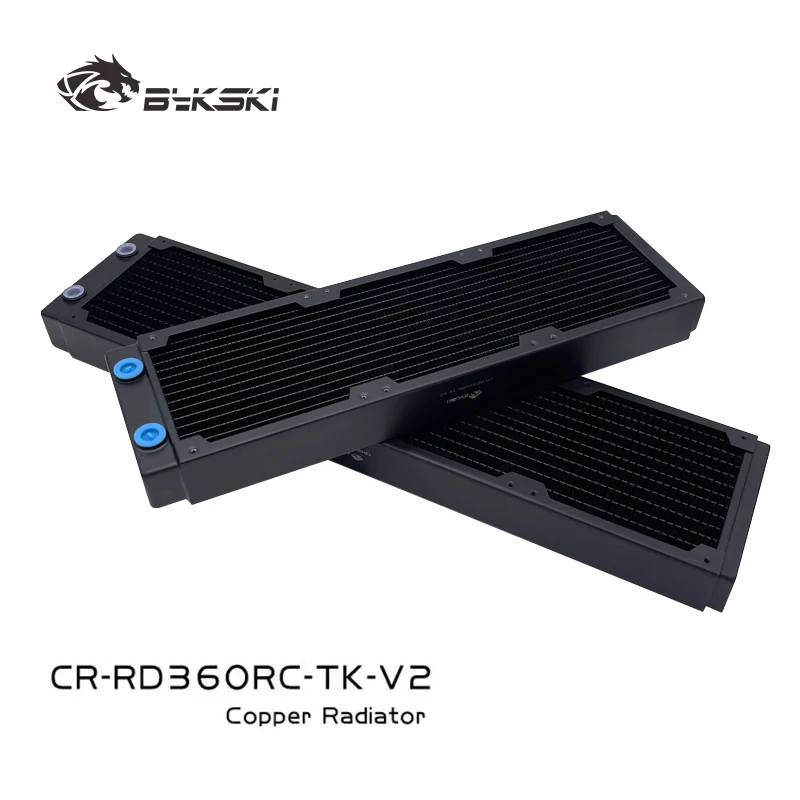 

BYKSKI 40mm Thickness 360mm 480mm Copper Radiator for 12cm Fan Water Cooler High Performance Radiator CR-RD480RC-TK-V2
