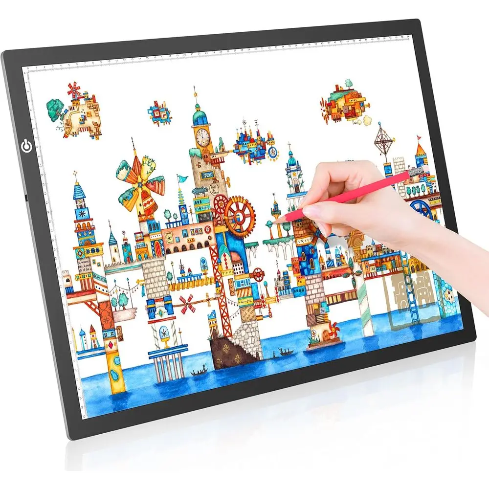 

A2 LED Copy Board Light Tracing Box, Ultra-Thin Adjustable Artcraft LED Trace Light Pad for Tattoo Drawing, Streaming, Sketching