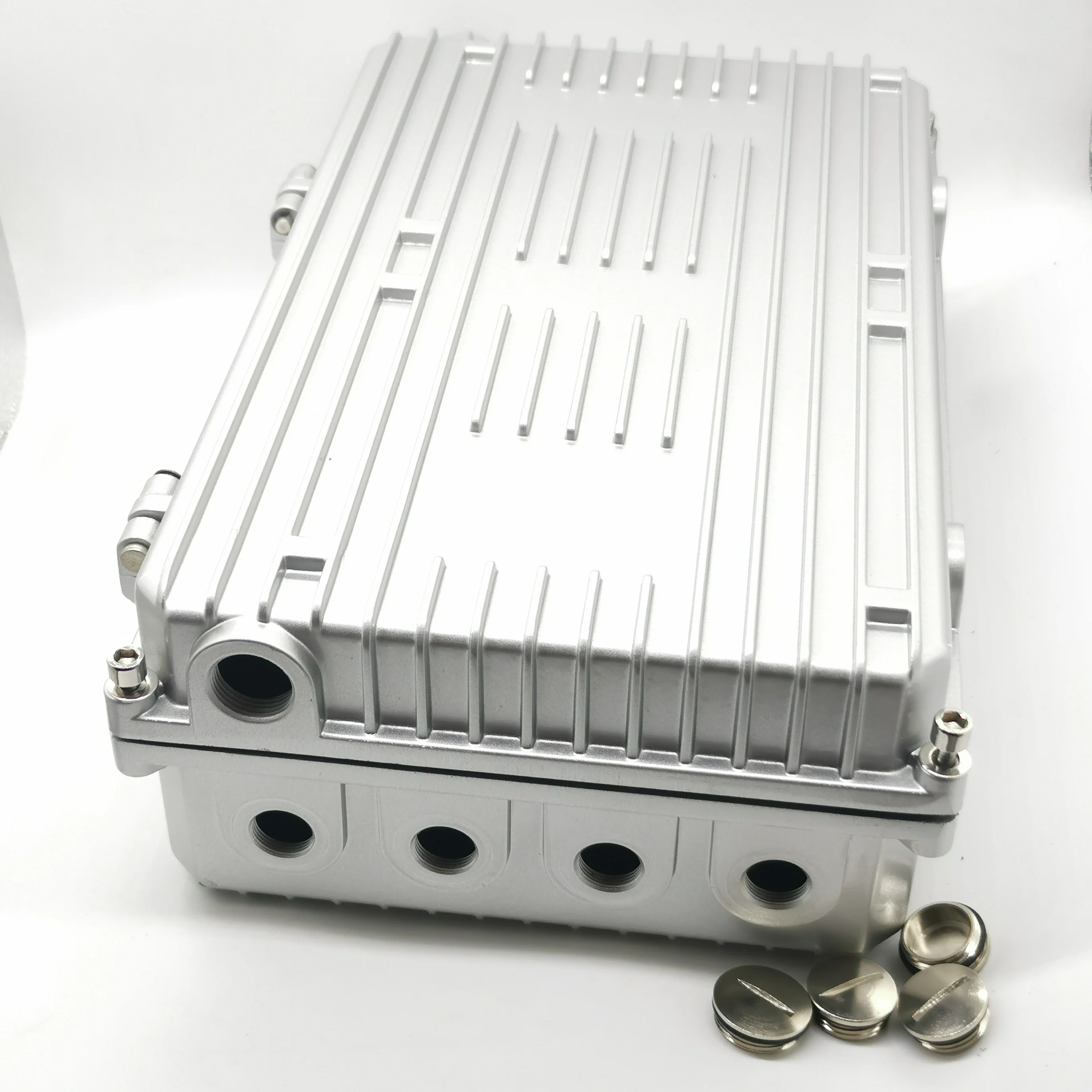 Heat dissipation 304*184*88mm AP bridge amplifier housing Metal waterproof boxes aluminum die-casting box enclosure