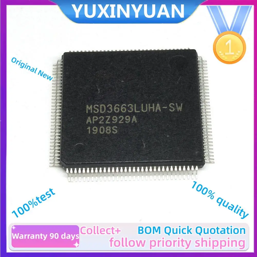 オリジナルMSD3553ZUC-007S、MSD3663LUHA-SW、MSD3663LUHA-Z1、MSD3663LUH-SW、qfp100、100% テスト済み、1個