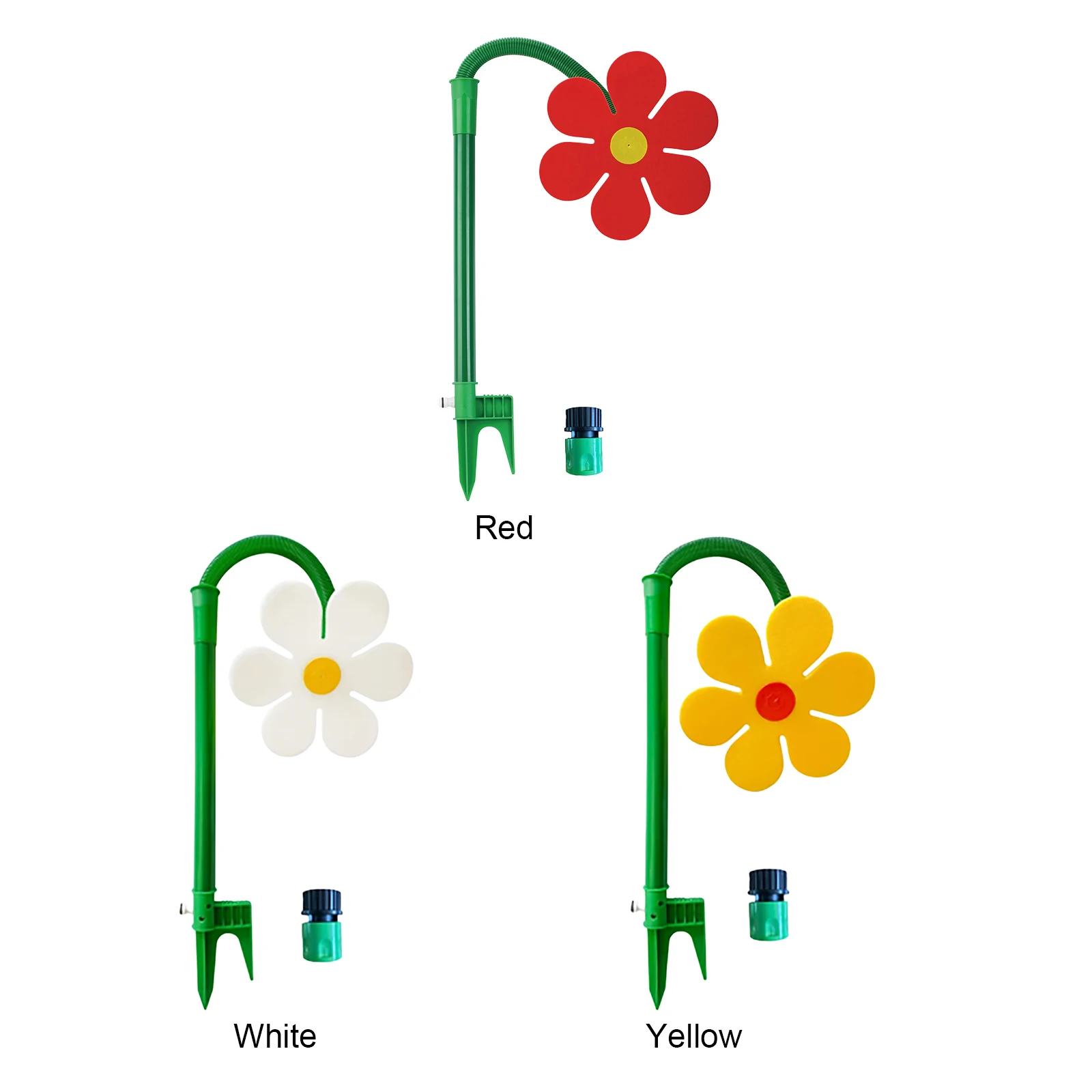 Crazy Dancing Flower Water Sprinklers 360 Degree Rotating Garden Sprinklers Flower Sprinkler for Yard Lawn Watering Garden Decor