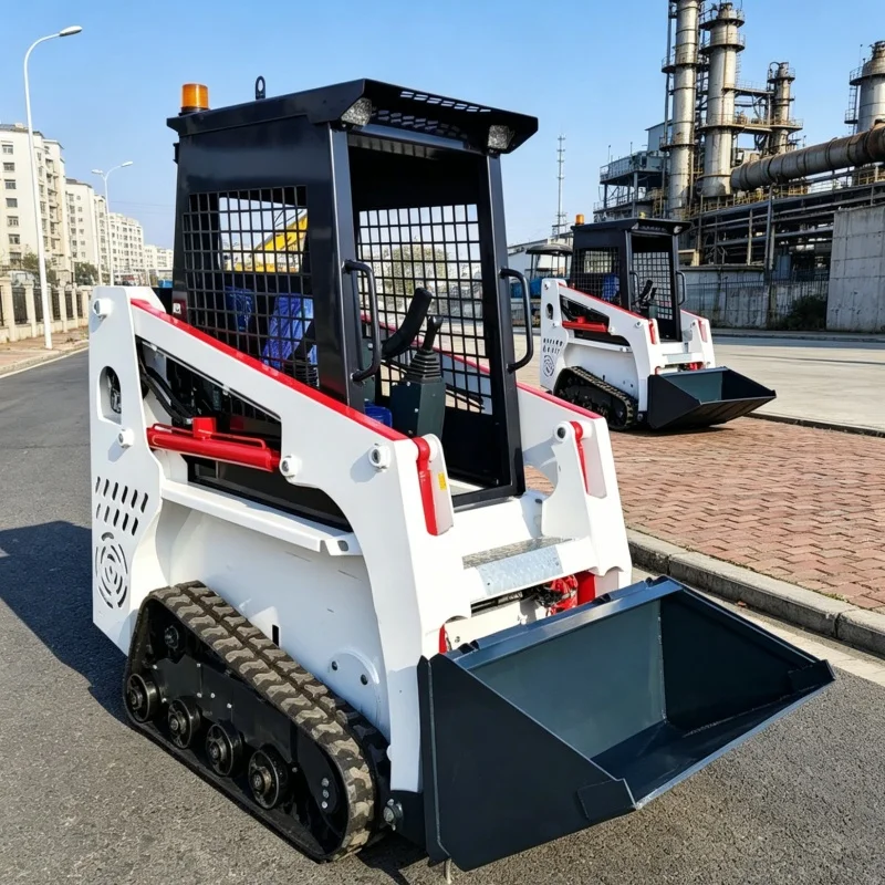 Customized Skid Steer Loader, CE/EMC Certified, Ride-on Handling Loader, Factory Transfer Skid Steer Machinery
