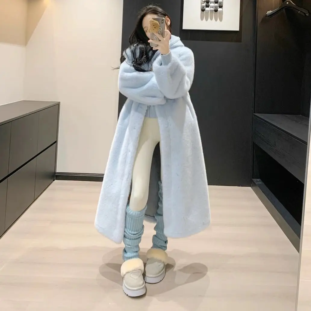 Abrigos envolventes con cuello de piel sintética para mujer, ropa de calle mixta hasta la rodilla, informal, con tirantes cortavientos, bordado Vintage, ajustado Natural, otoño