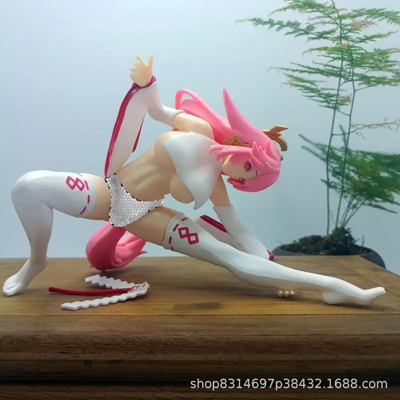Figura de Yae Miko en Posición Agachada de Genshin Impact, Figura de Anime de Chica Bonita, Decoración de Escritorio, Modelo Coleccionable