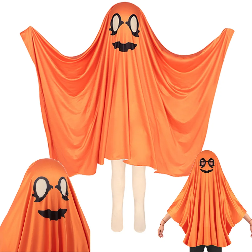 

Хэллоуин косплей тыква призрак оранжевый плащ одежда вечерние маскировка костюм для ролевых игр наряды Хэллоуин карнавальные костюмы для вечеринок