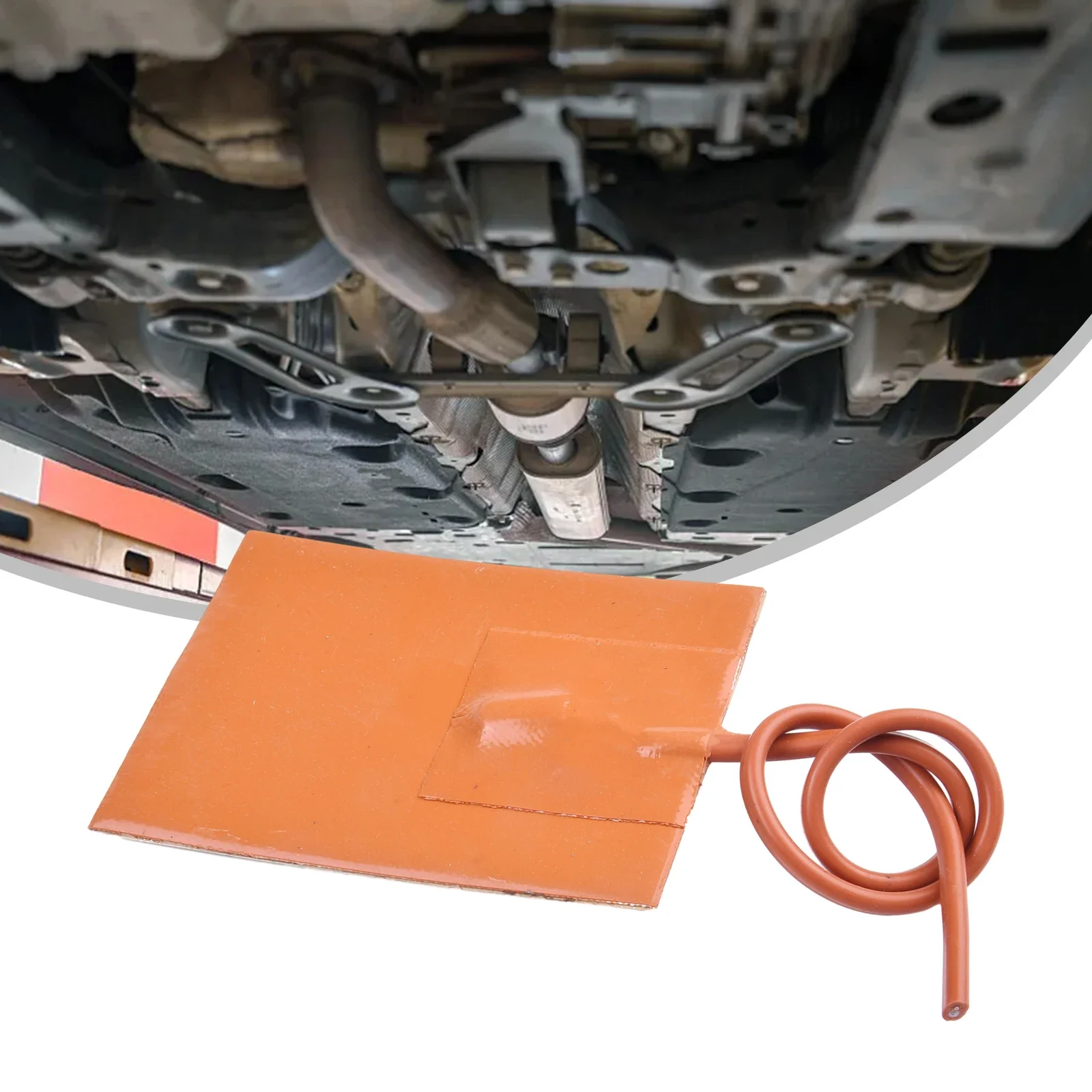 12V 100W Silicone Heater Pad For Engine Block Tanks Oil Pan Heating Plate Mat Pad Heater Oil Acid Resistant Waterproof