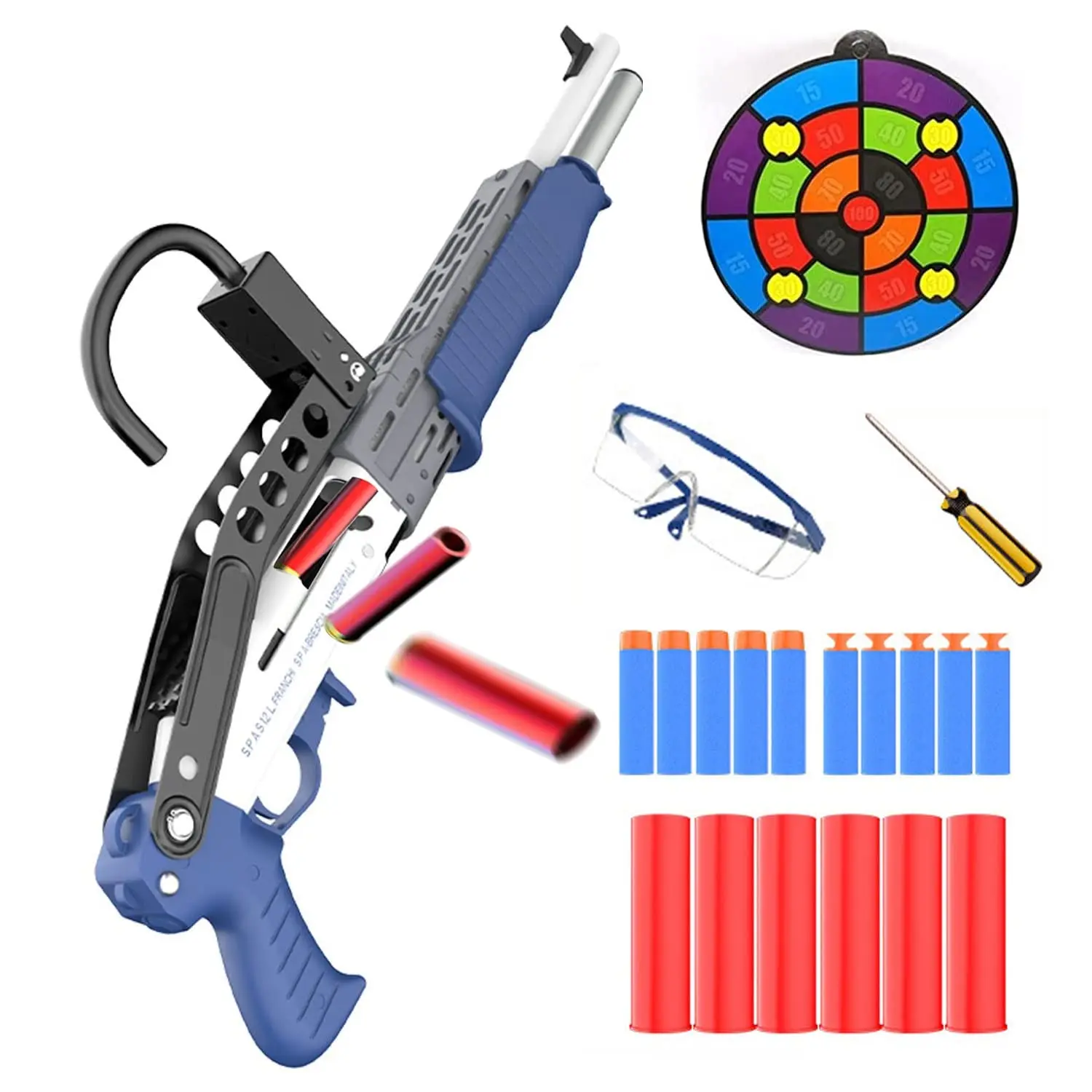 

New Udl Spas12 Soft Bullet Shotgun Toy Double-Barrel Shotgun Model Xm1014 Ejector Winchester Toy Gun For Children's Holiday Gift