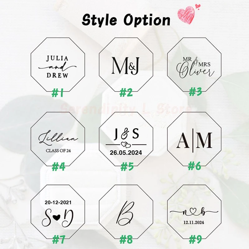 مخصص خواتم الزفاف صندوق الثلاثي فتحة المثمن المخملية خاتم صندوق خاتم الخطوبة صندوق خاتم الزواج شخصية صندوق هدية للذكرى السنوية #5