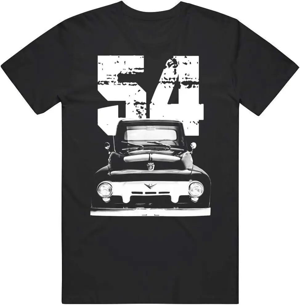 1954 Classic F100 Pickup Truck Front View with Year T Shirt Anime Graphic T-shirts for Men Clothing Women Tees Y2K tops Unisex S