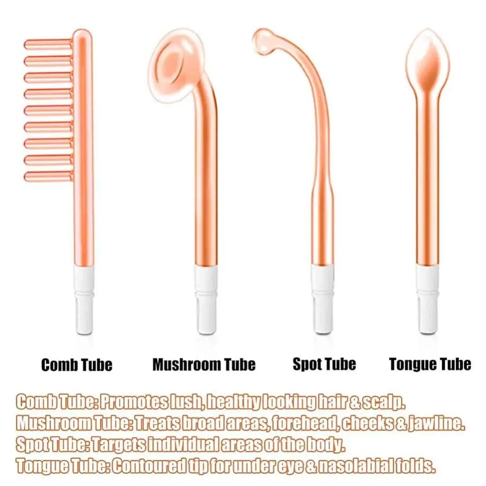 

New Nourishes Hair Roots Vortex Comb Bundle 4 Settings High Frequency Facial Machine Easy to Use Vortex Hair Growth Wand Face