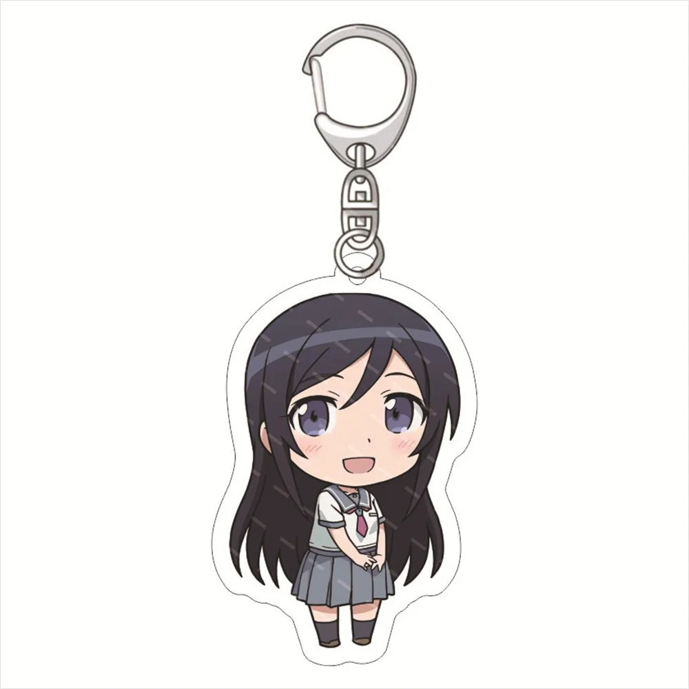 New Anime my little sister can t be this cute Acrylic Figure car Keychain BOOKbag Keyring Pendant for friend Toy Gift