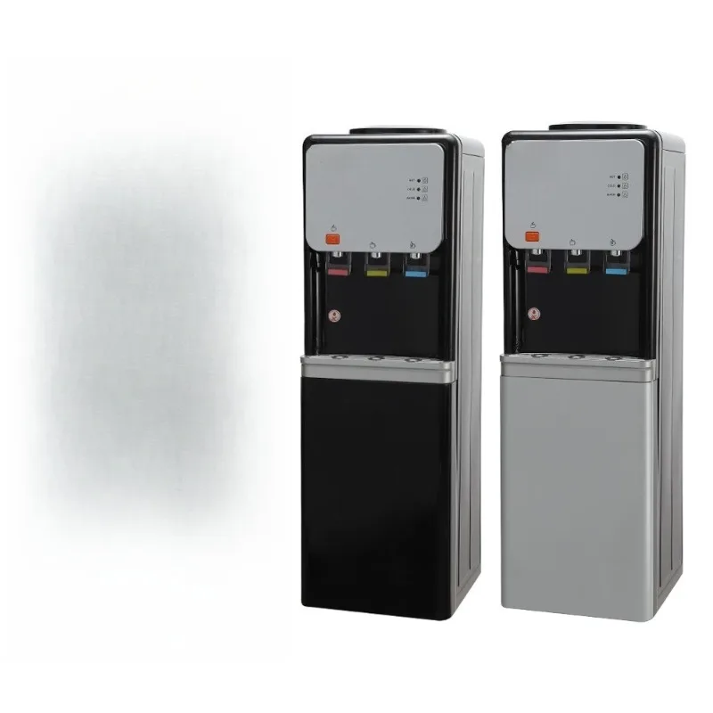 Cold water room temperature refrigeration multi-functional 3-head dual-frequency household vertical water dispenser
