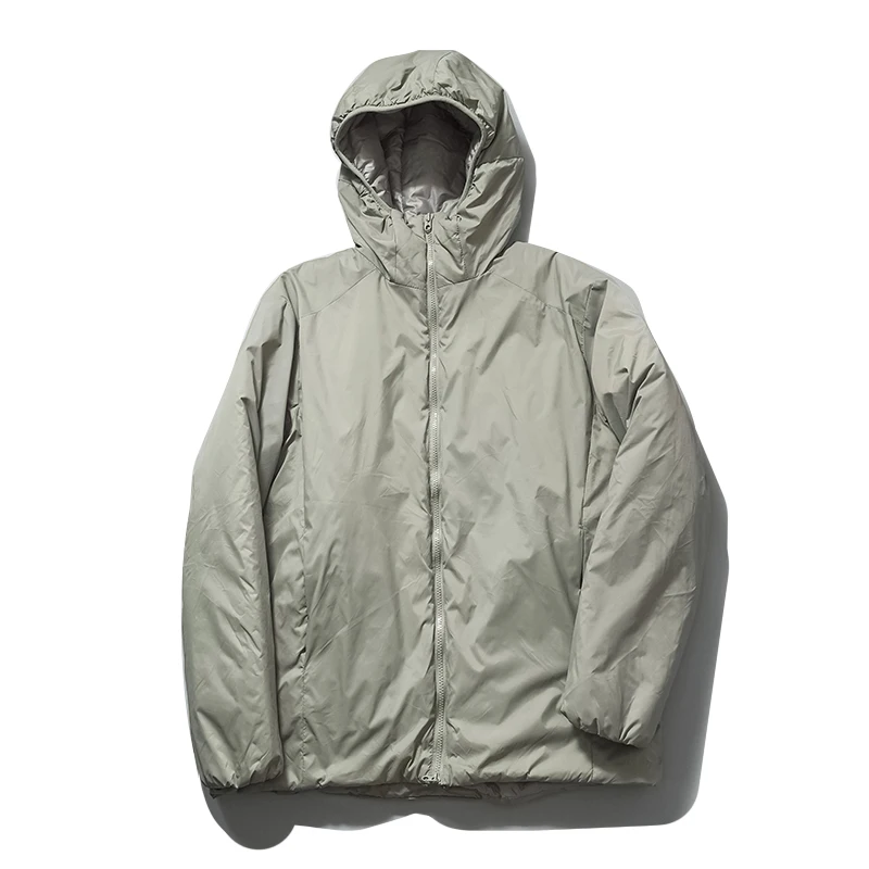 

Thiened Winter Outdoor Casual Men's Cotton Jaet Warm Windproof Hooded Coat Youth Trendy Long Sve Regular Fit Pure Color