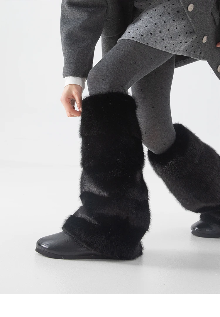 الخريف الشتاء سميكة الدافئة أنبوب طويل تدفئة الساق اليابانية JK لوليتا الحلو لطيف فتاة أفخم الوردي جورب يغطي #5