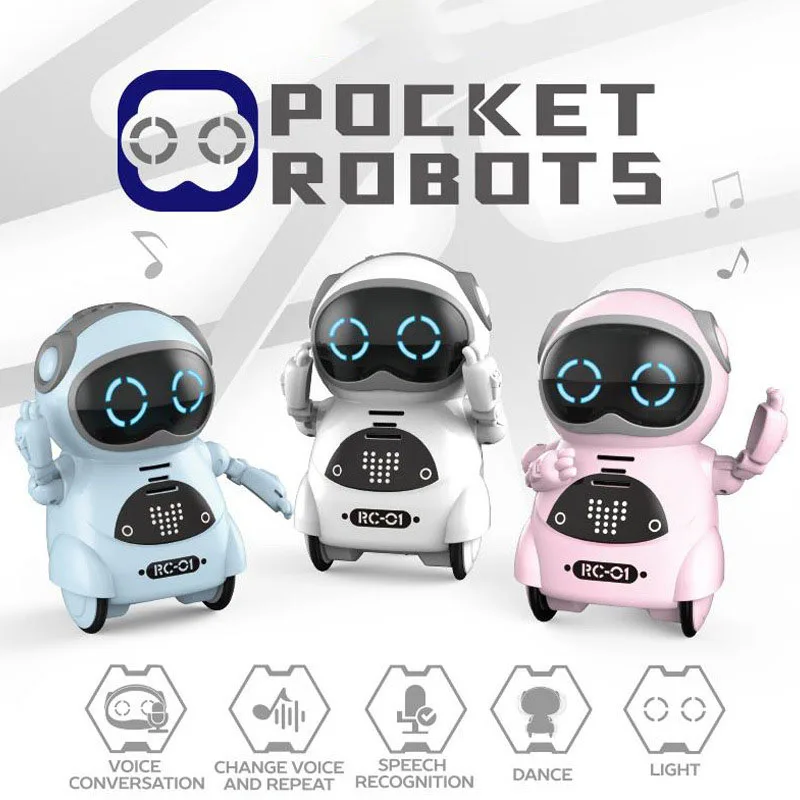Mini AI Pocket Voice Control Robot Multi-Functional Children's Voice Smart Toy English Version