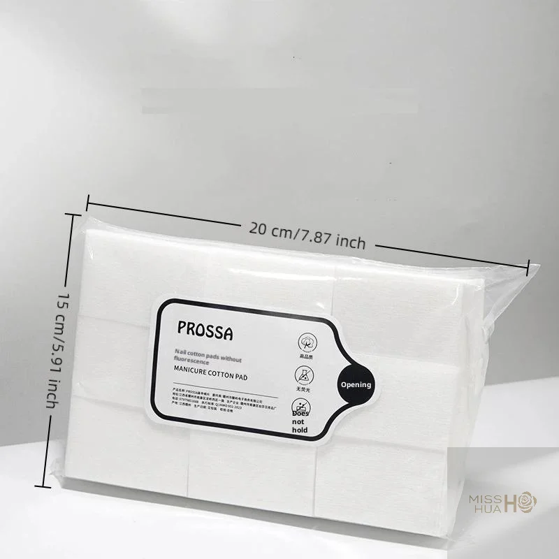 HUA Salviette per rimuovere lo smalto Salviette in cotone Dischetti Detergente per manicure senza pelucchi Gel UV Carte per rimozione unghie usa e getta Strumento per la pulizia