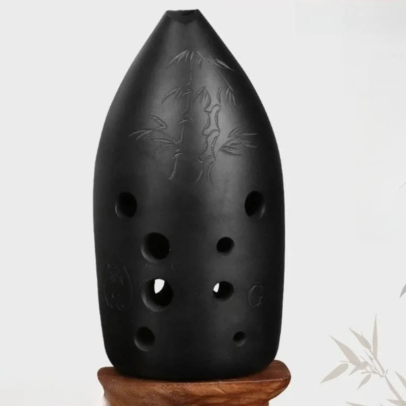 

Профессиональная керамика Xun, черная 10-луночная керамика, окарина, китайская древняя окарина ручной работы, музыкальный инструмент Xun для начинающих, играющих Xun