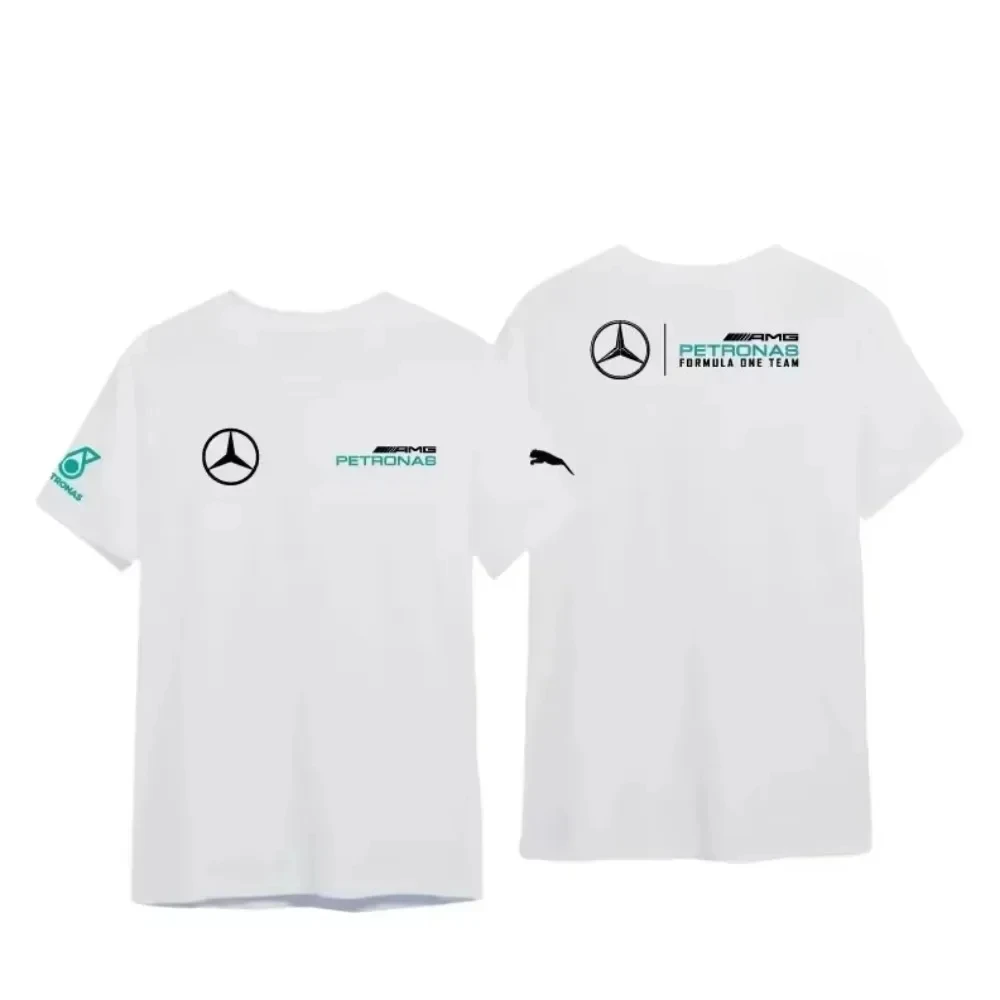 2025 TShirt Round Neck Cotton Women T-shirt Mercedes F1 Petronas Team Baju Premium T-Shirt Murah Lelaki Men Logo Sulam Top Tees