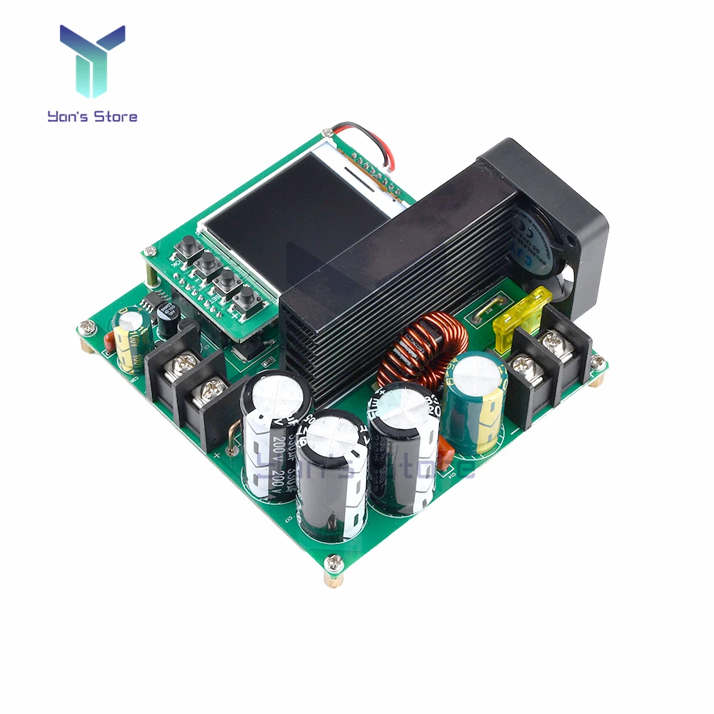 900W 15A Color LCD Digital CC CV Boost Converter Module DC-DC 9-60V a 10-120V Step up modulo di alimentazione regolatore di tensione