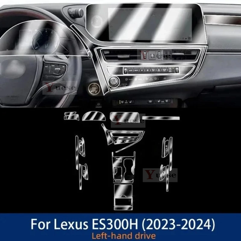 

Gearbox Panel Navigation Screen Automotive Interior TPU Protective Film Cover Anti-Scratch Sticker For Lexus ES 300h 2023-2024