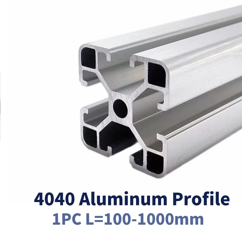 4040 aluminum profile extrusion 100mm-1000 mm EU standard CNC aluminum profile 3D printer parts anode wire guide aluminum profil