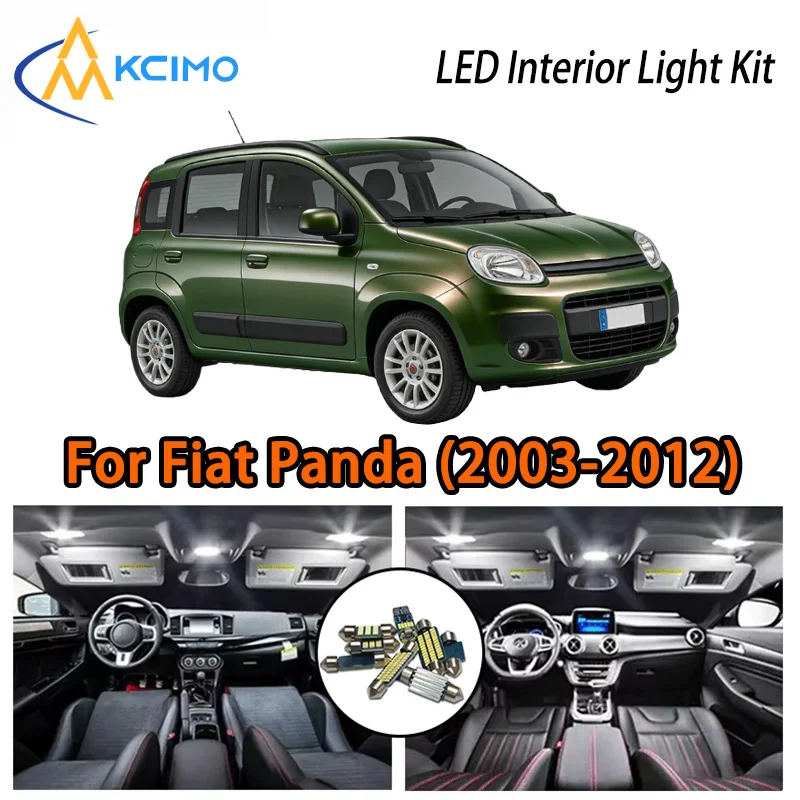

KCIMO For Fiat Panda (2003-2012) Premium LED Interior Kit - 2 Colors , Quick Installation, Long-Lasting