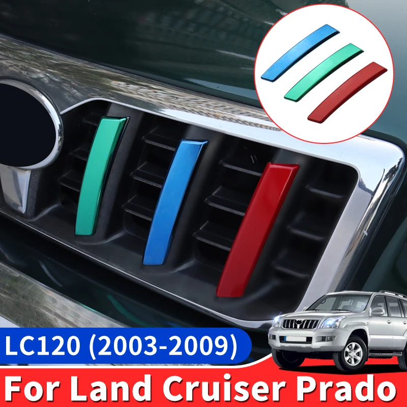 

For 2003-2009 Toyota Land Cruiser Prado 120 Medium Mesh Trim Lc120 Front Face Three Colors Trim Modification Accessories