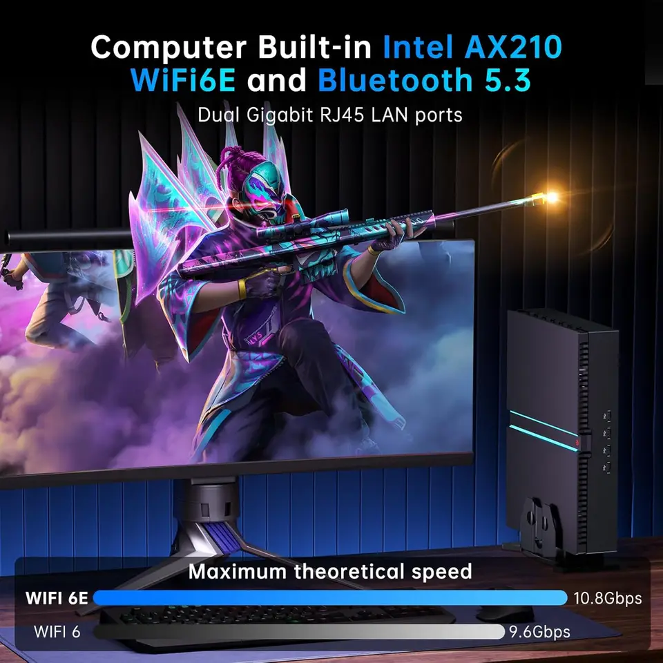 Gaming Mini PC 13th Gen Intel I9 13900F I7 13700F 13400F NVIDIA