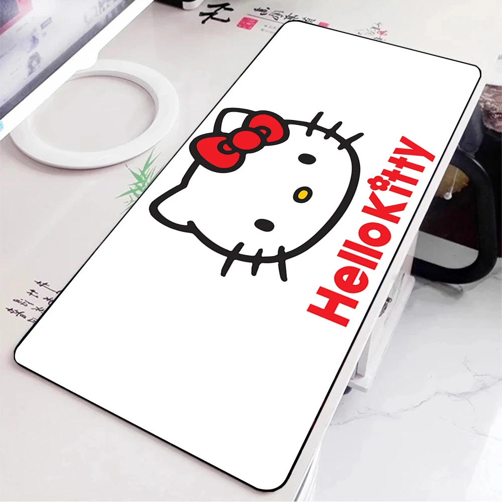 Cartoon Cute Hellos Kittys Mousepad HD Printing Computer Gamers Locking Edge Non-slip Mouse Pad XXL90x40cm Keyboard PC Desk Pad