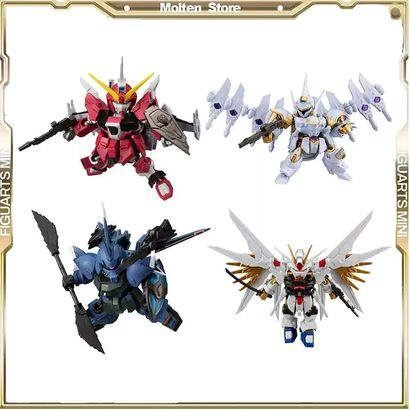 Bandai EX CASHAPON INFINITE JUSTICE GUNDAM STRIKE FREEDOM GUNDAM, figurine décorative, modèle de jouet, cadeaux de Noël.