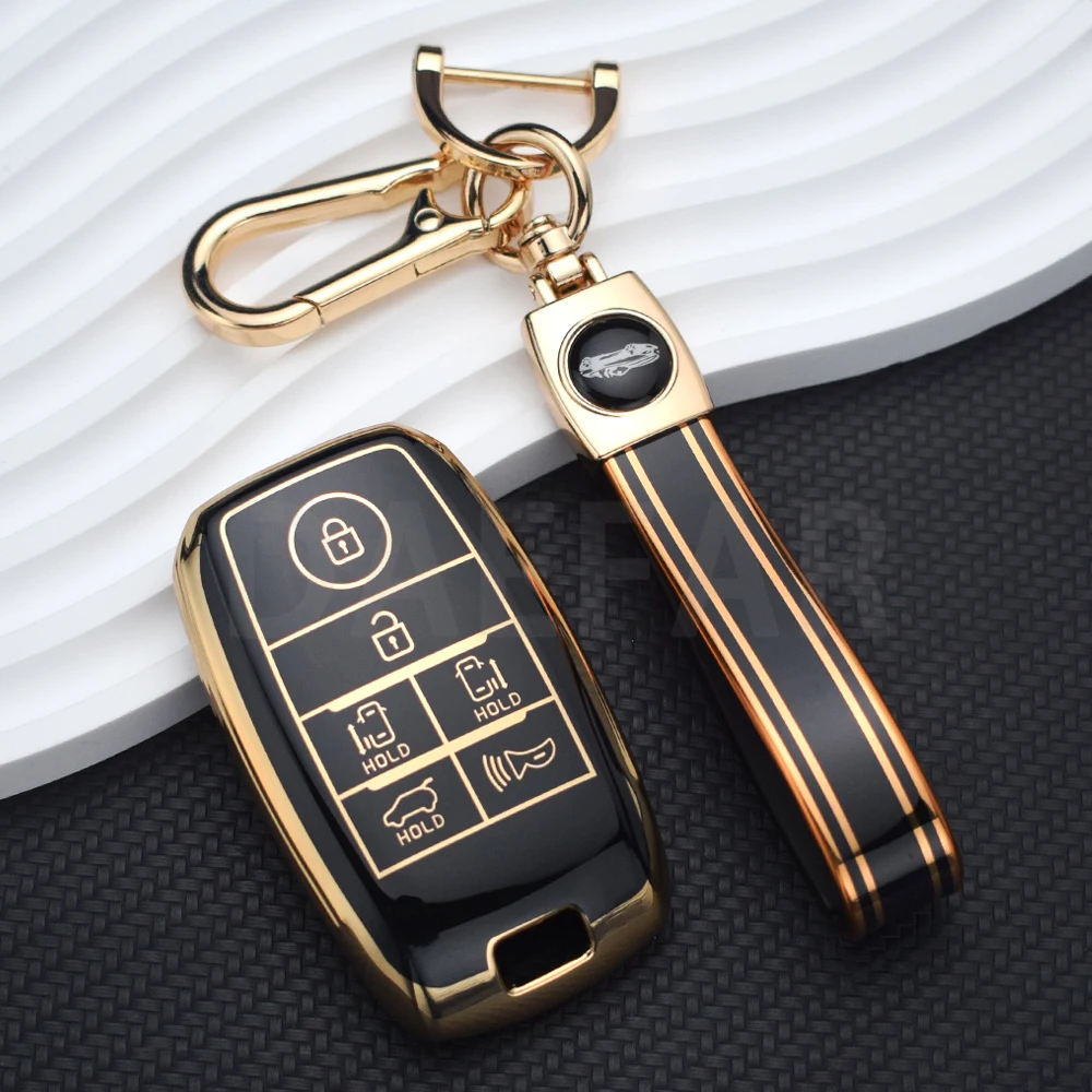 For Kia New Sedona Grand Carnival Snugly Sorento L580 Kia Doule Carnival 6 Buttons TPU Car Remote Key Case Cover Fob Accessories